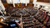 UKRAINE – President of Ukraine Volodymyr Zelenskyy at the rostrum of the Ukrainian Parliament during his speech with the annual message to the Verkhovna Rada. Kyiv, December 28, 2022
